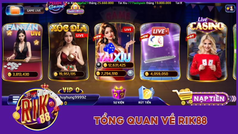 Tổng quan về cổng game Rik88